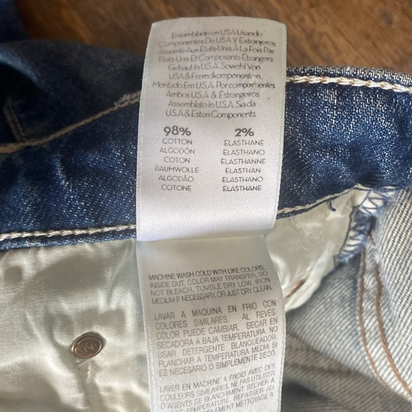 MOTHER THE TRIPPER CHEW IN CRYIN’ COWBOYS HI RISE BUTTON FLY RAW DISTRESSED HEM - Picture 17 of 17